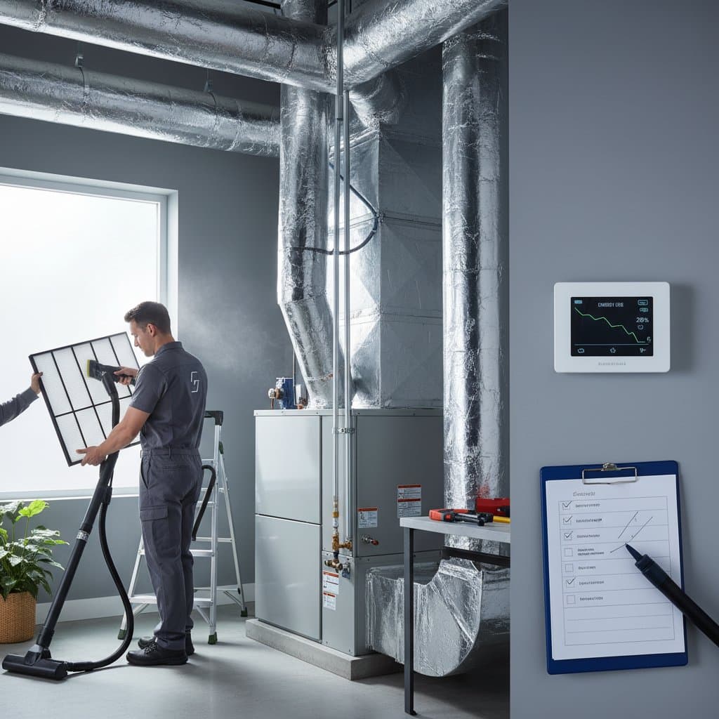 Featured image for Early AC Maintenance Cuts Summer Energy Bills 20%