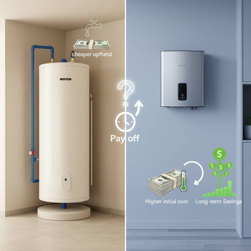Featured image for Tankless Heaters Cost $3K More But When Do They Pay Off?