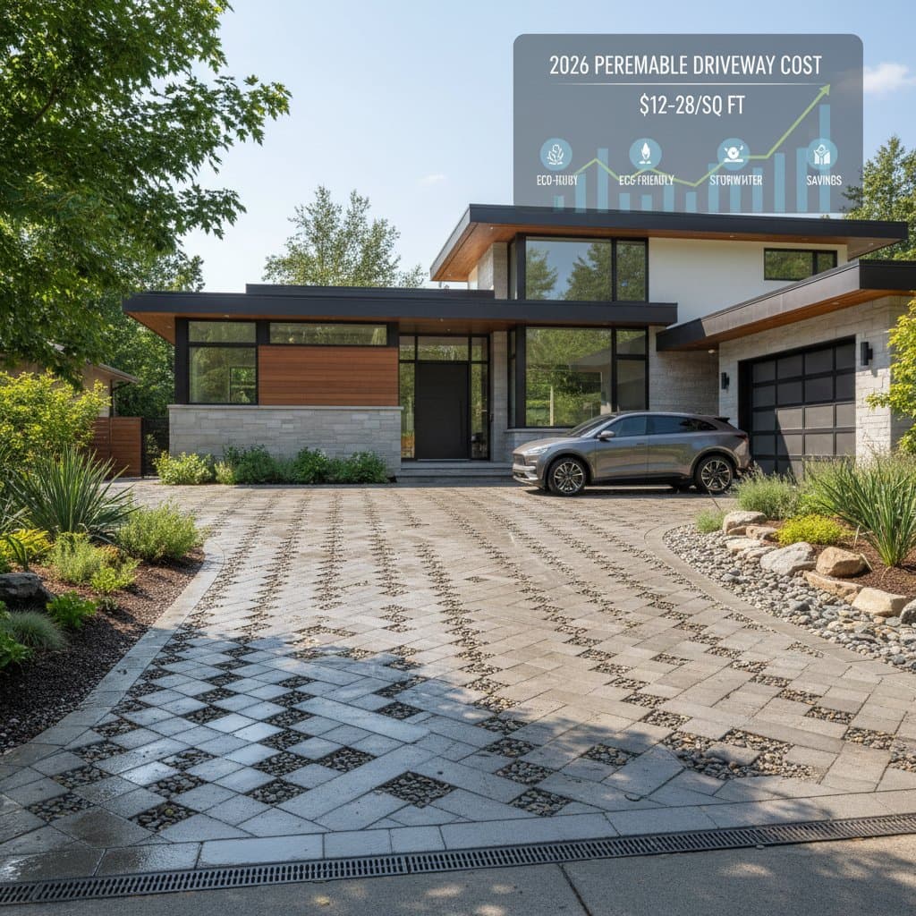 Featured image for Permeable Driveways Cost $12-28 Per Square Foot in 2026