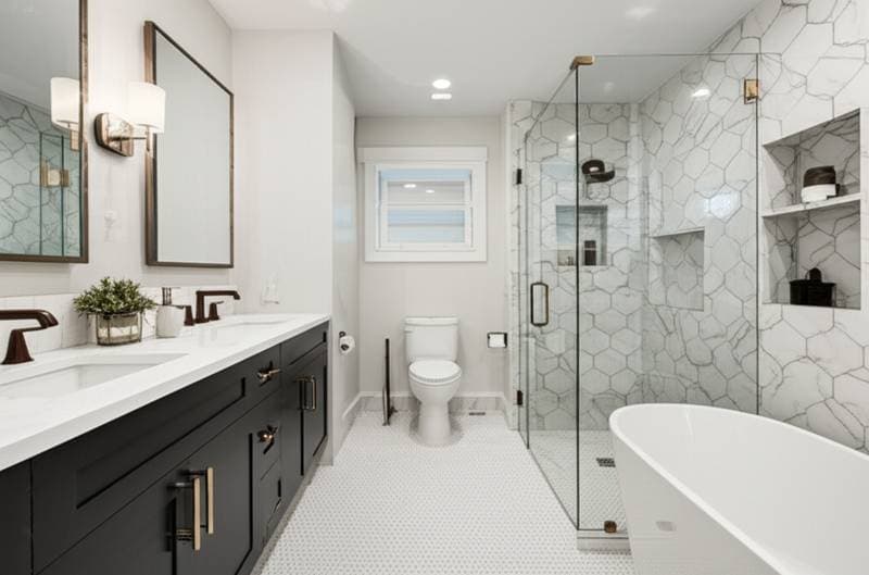 Image for Bathroom Remodels Return 50-70% of Investment Costs