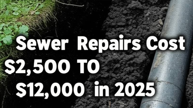 Featured image for Sewer Repairs Cost $2,500 to $12,000 in 2025
