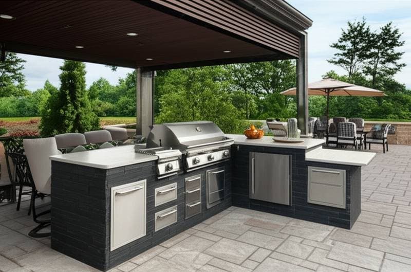 Featured image for Outdoor Kitchens Cost $8K-$25K: Budget Breakdown