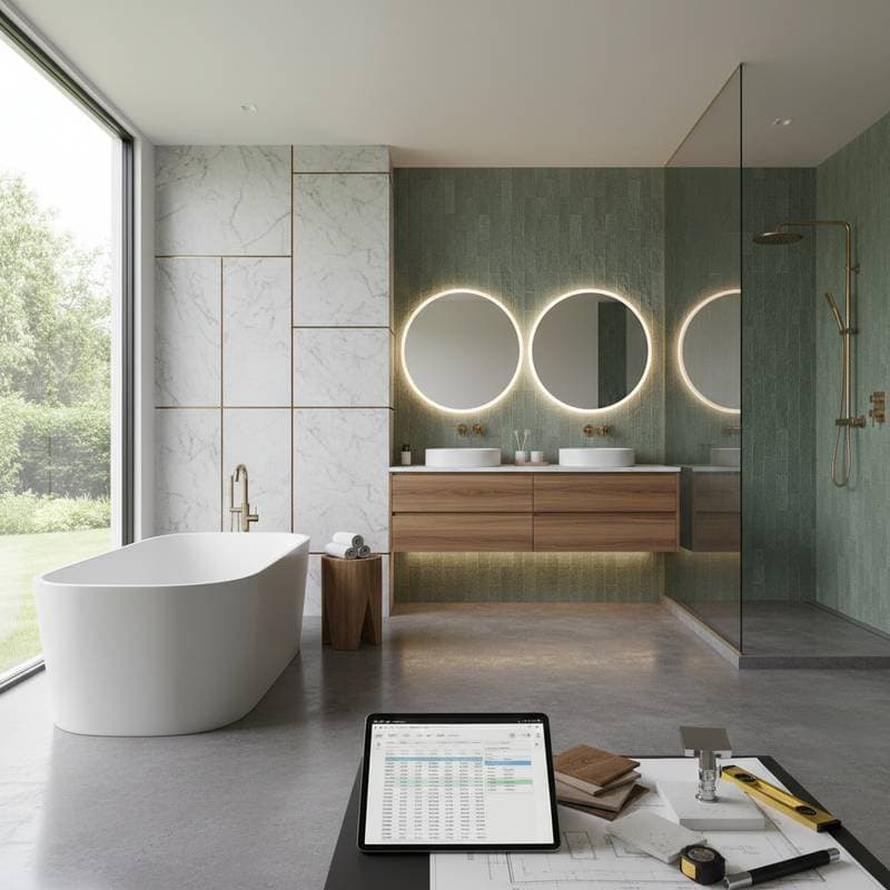 Image for Bathroom Remodel Costs Shift on Materials and Labor