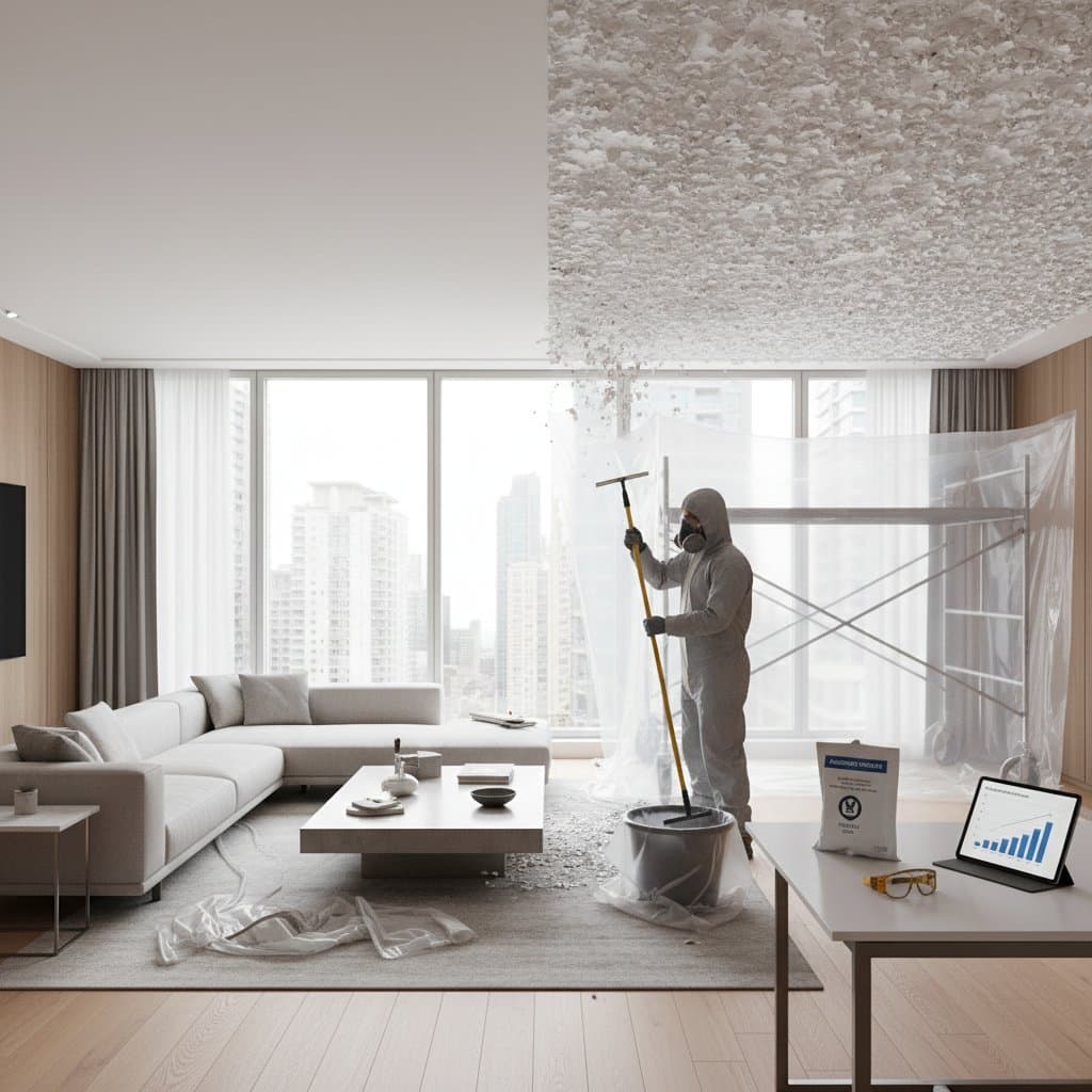 Image for Popcorn Ceilings Hide Asbestos Risk in Older Homes