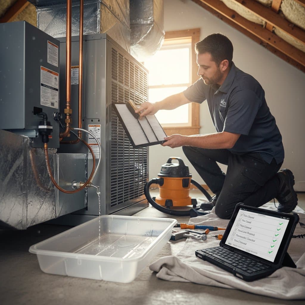 Image for Early AC Maintenance Stops $500 Summer Repairs