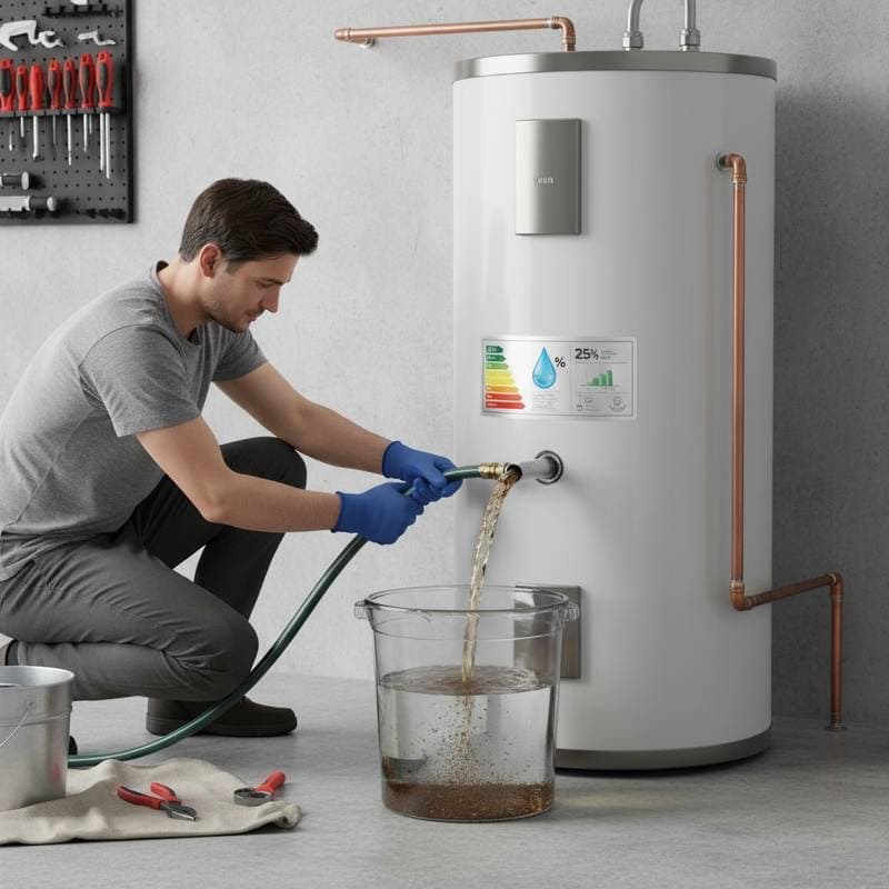 Image for Annual Water Heater Flush Cuts Energy Loss 25%