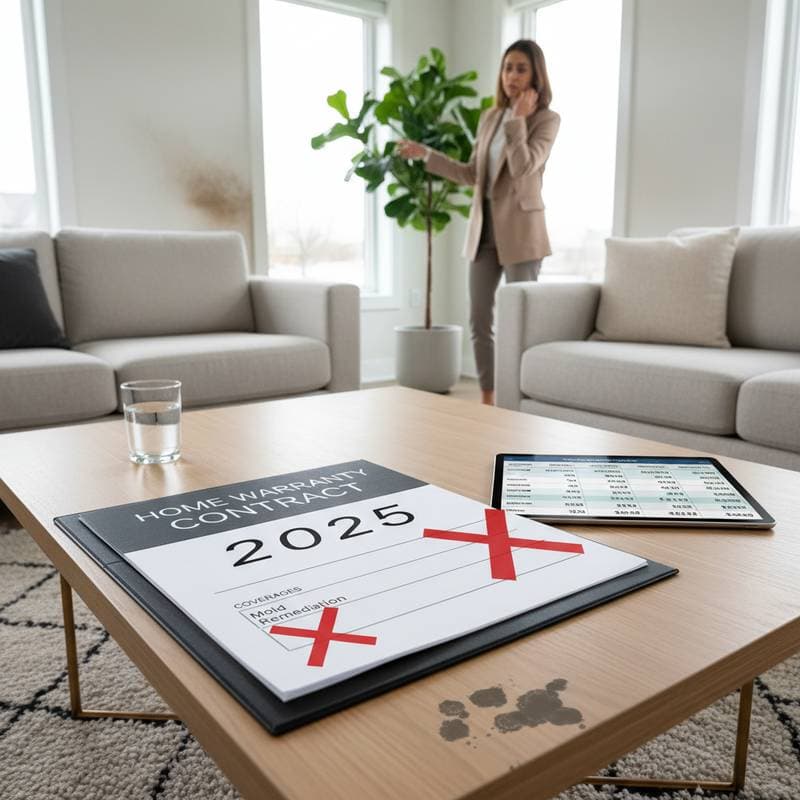 Image for Home Warranties Rarely Cover Mold Damage Itself