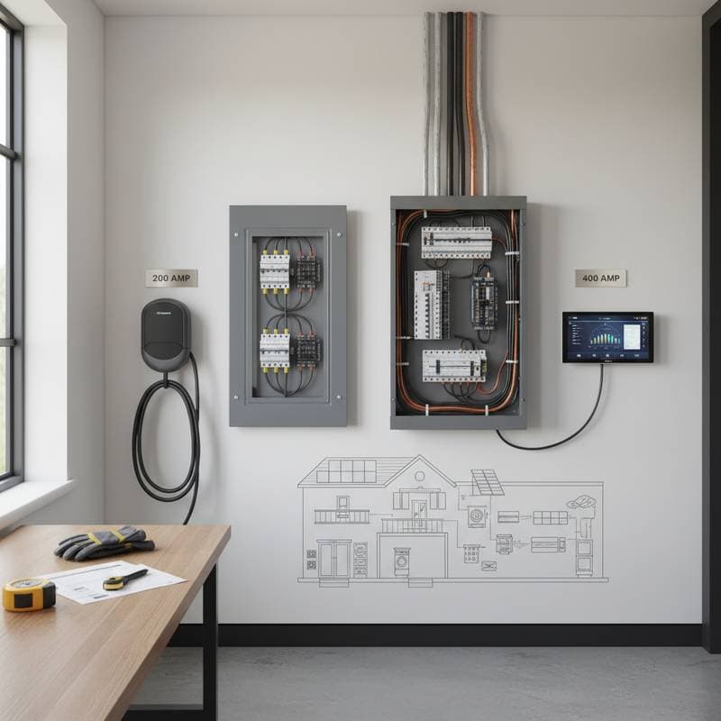 Featured image for 200 vs 400 Amp Panels: Which Upgrade Your Home Needs