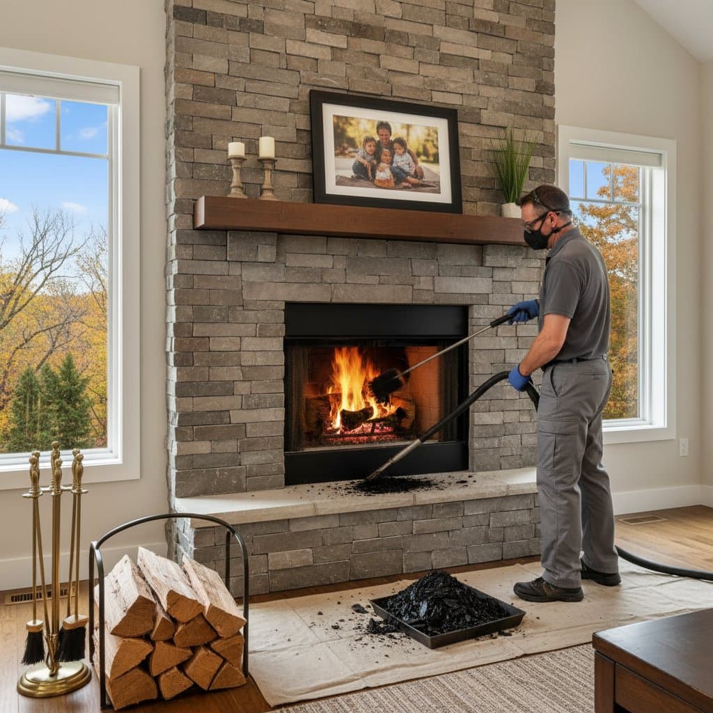 Image for Creosote Buildup: The Hidden Fire Risk in Your Chimney