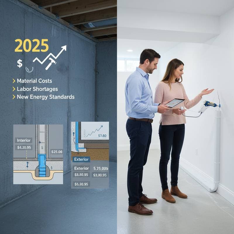 Image for Basement Waterproofing Costs Jump in 2025
