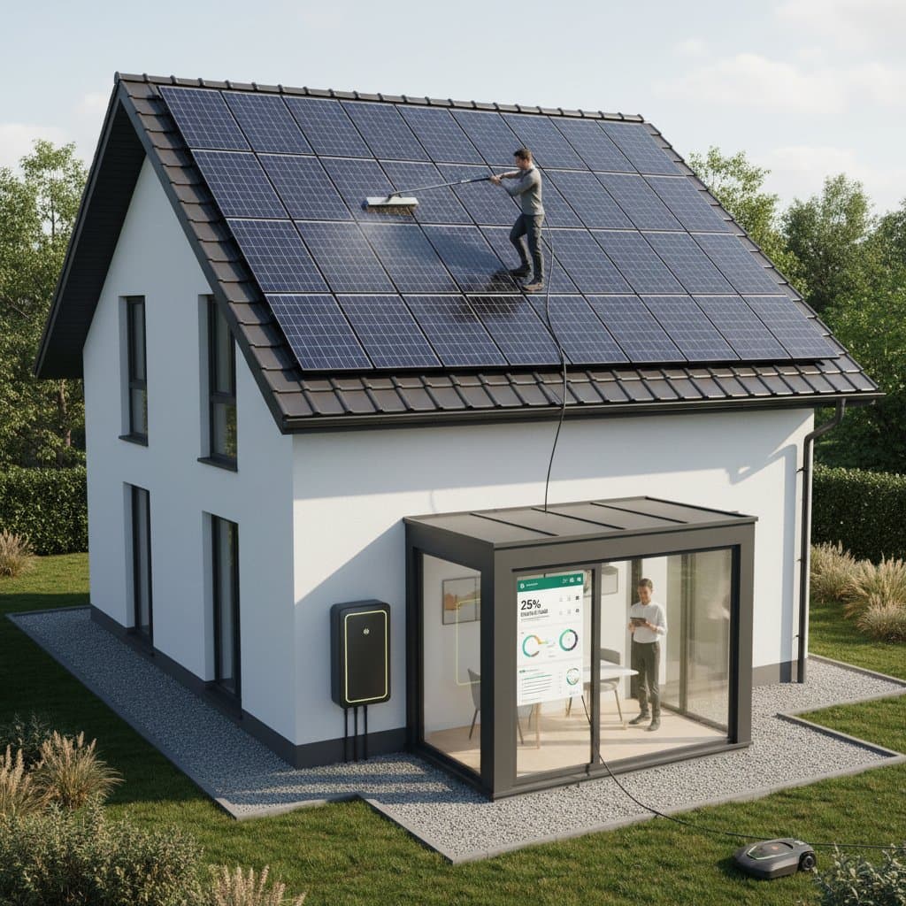 Image for Solar Panel Care Boosts Output 25% With Simple Steps