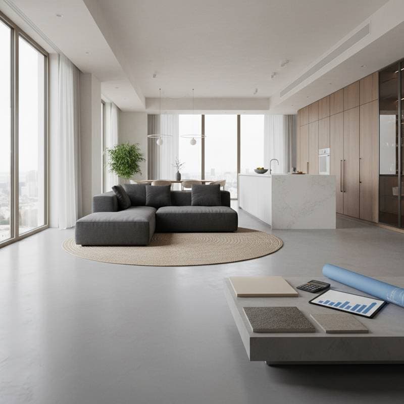 Featured image for Microcement Costs: $50-150 Per Square Meter in 2026