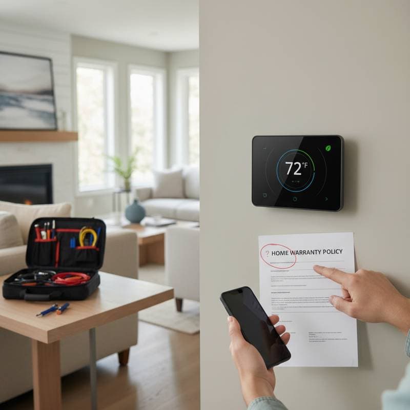 Image for Smart Thermostats Live in a Home Warranty Gray Area