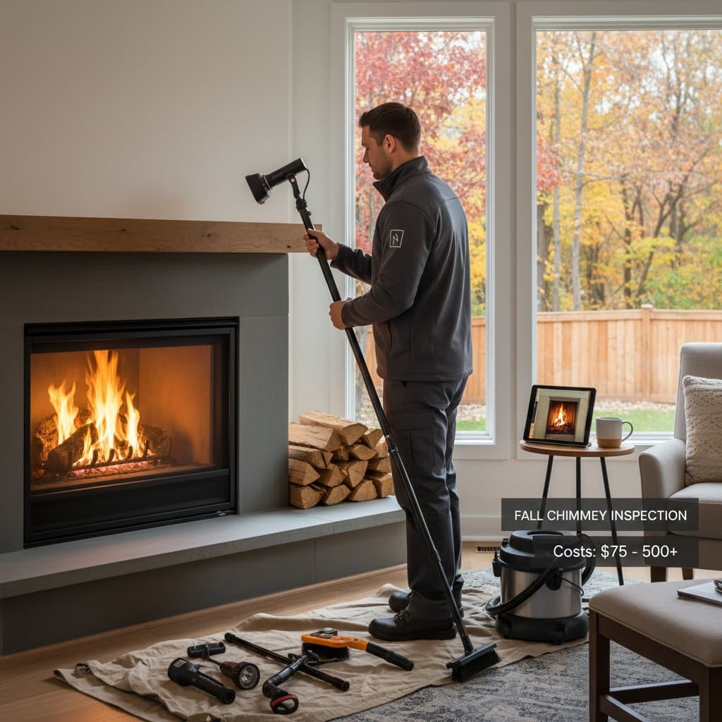 Image for Fall Chimney Inspection Costs: $75 to $500+ Explained