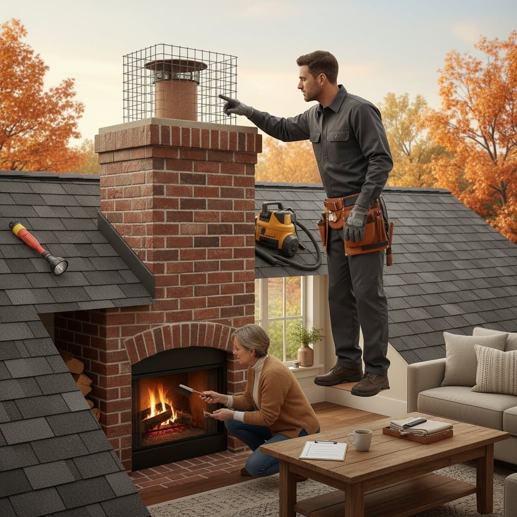 Image for Fall Chimney Prep Stops Fires Before They Start