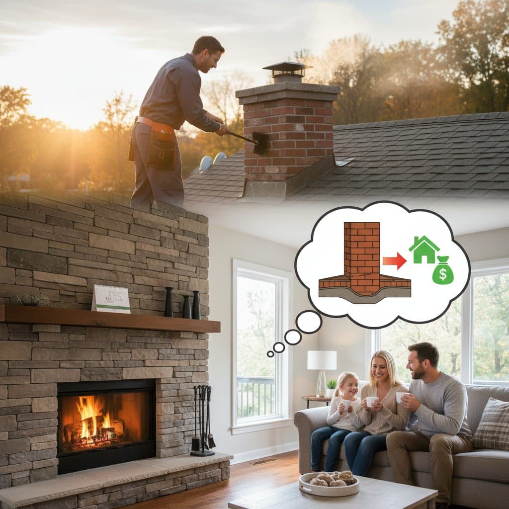 Featured image for Fall Chimney Checks Prevent House Fires and Costly Repairs