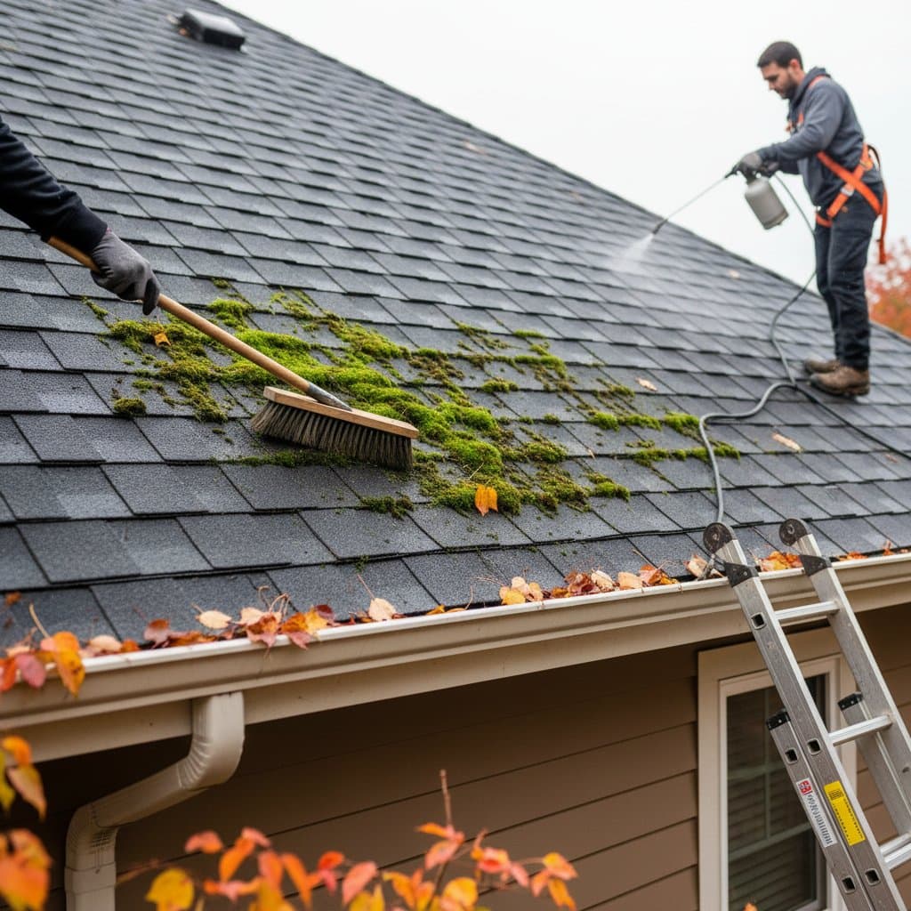 Featured image for Fall Moss Prevention Saves Thousands in Roof Repairs
