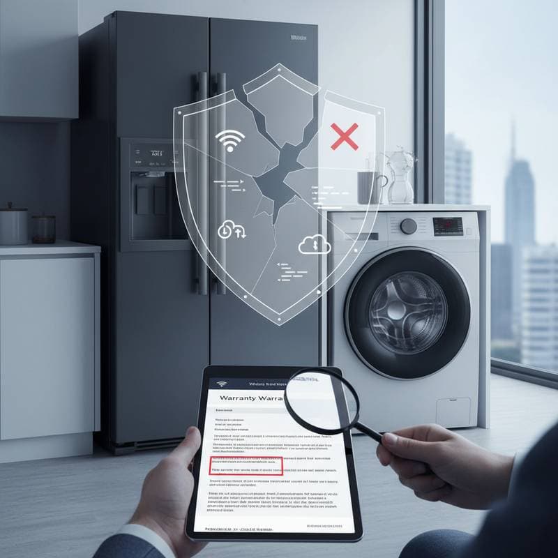 Featured image for Smart Appliance Warranties Often Exclude Digital Parts