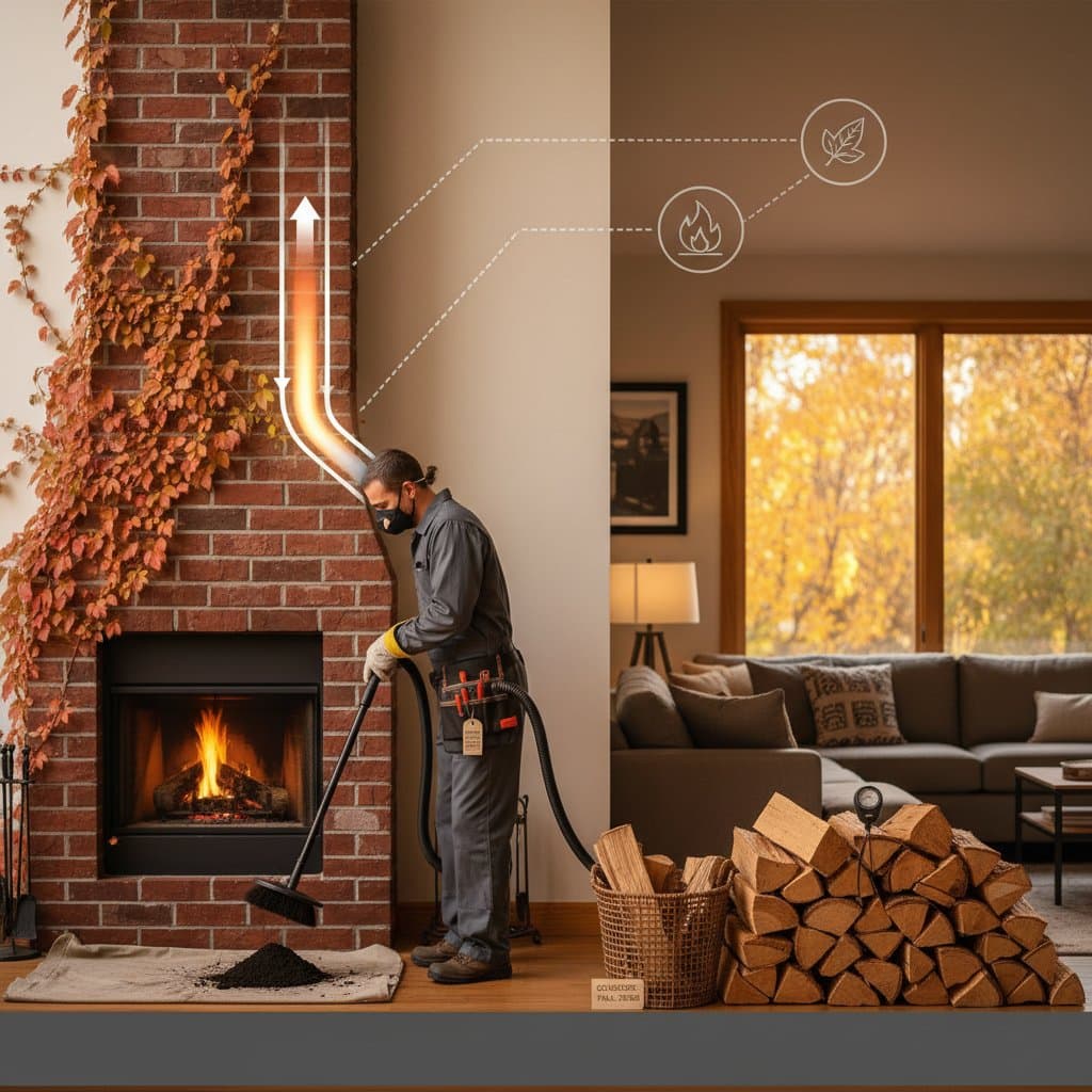 Image for Fall Chimney Maintenance Prevents Winter Fire Hazards