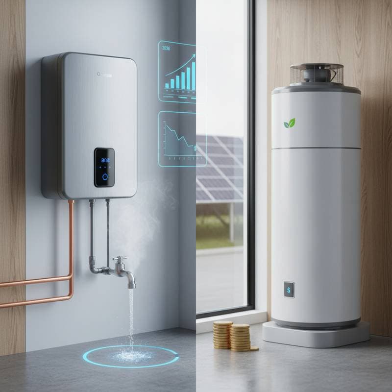 Image for Tankless vs Heat Pump: Which Cuts Your 2026 Bill More