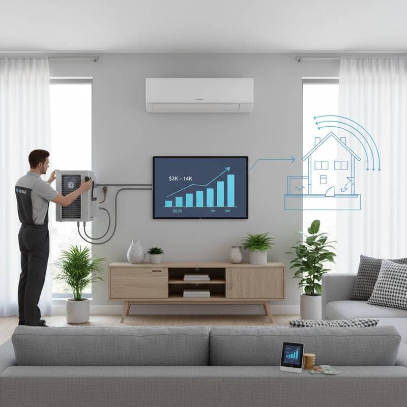 Featured image for Mini-Split Installation Costs $3K-$14K in 2026