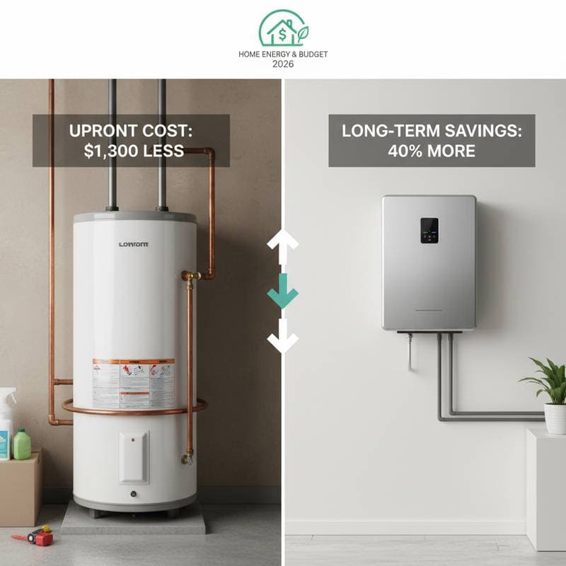 Image for Tankless Heaters: $1,300 More Now, 40% Savings Later