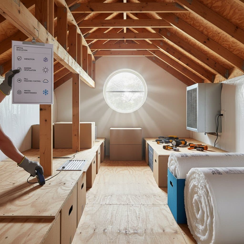 Image for Seasonal Attic Checks Stop Mold Before It Starts
