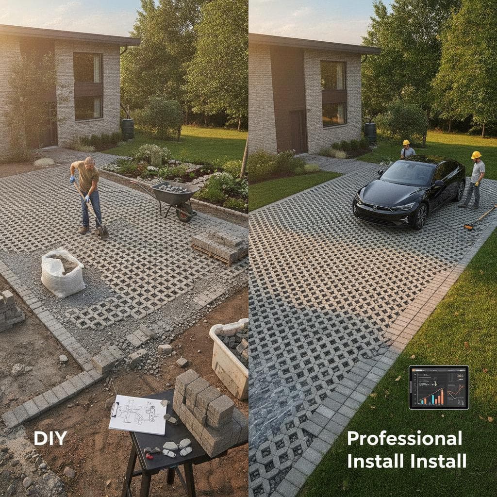 Featured image for Permeable Driveway Costs: DIY vs Professional Install
