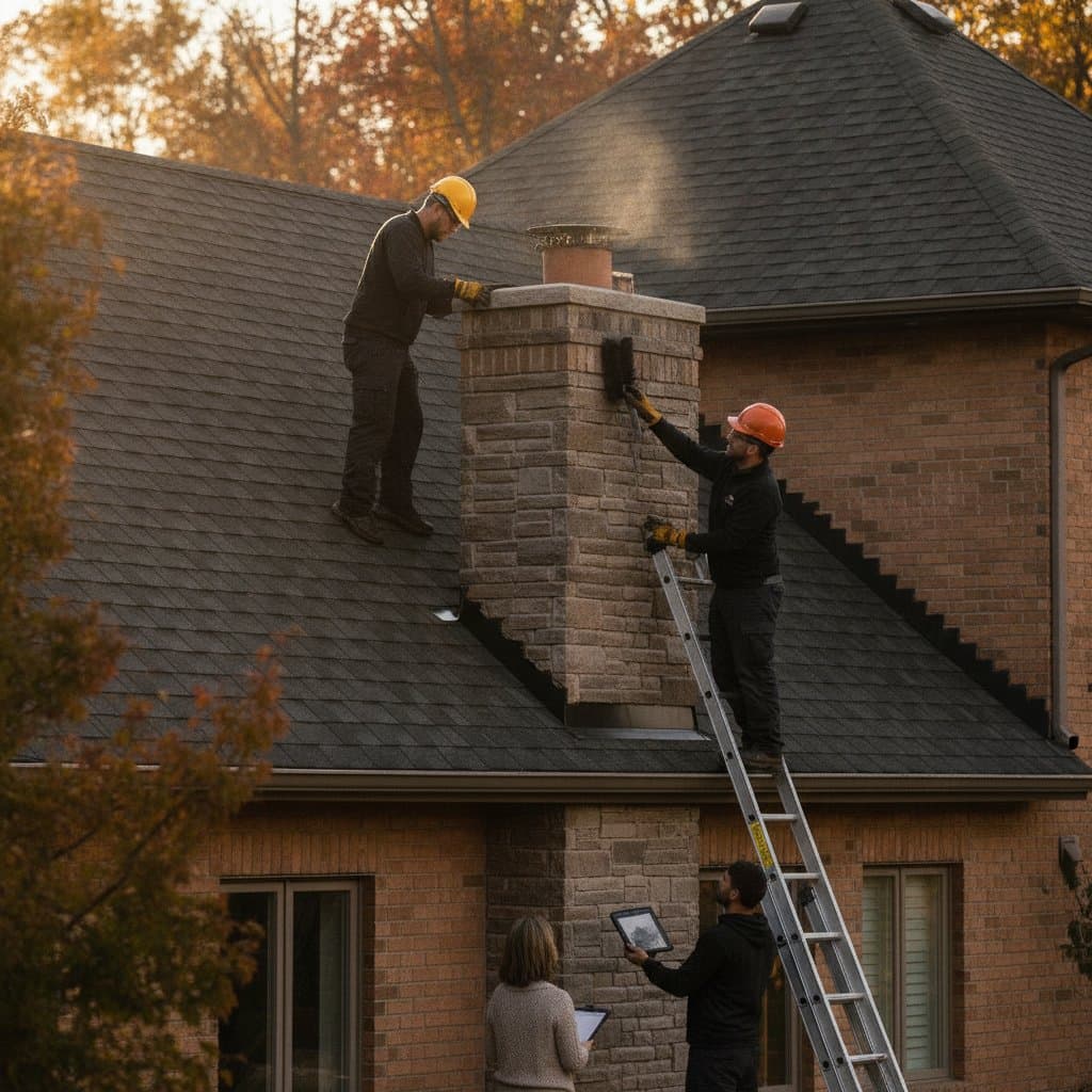 Featured image for Fall Chimney Inspections Prevent Winter Fire Hazards
