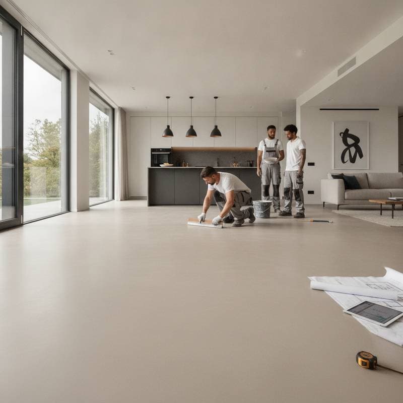 Featured image for Microcement Flooring Runs $8-16 Per Square Foot Installed