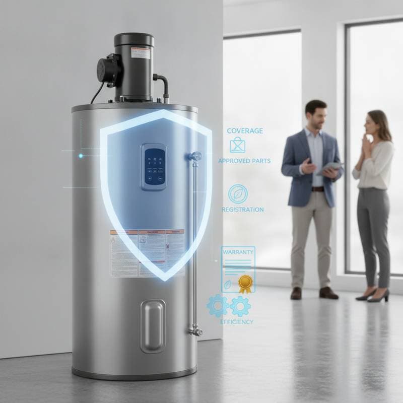 Featured image for What Your Heat Pump Water Heater Warranty Actually Covers