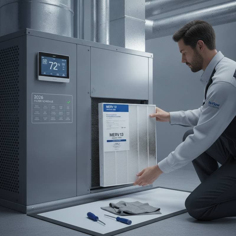 Featured image for HVAC Filter Changes: Monthly Schedule Cuts Energy Bills