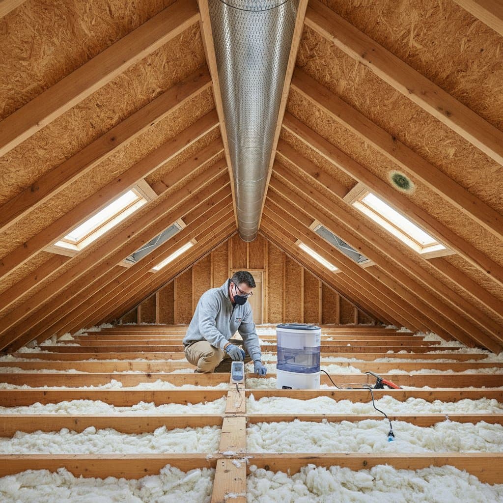 Featured image for Attic Mold Starts With Moisture, Not Dirt