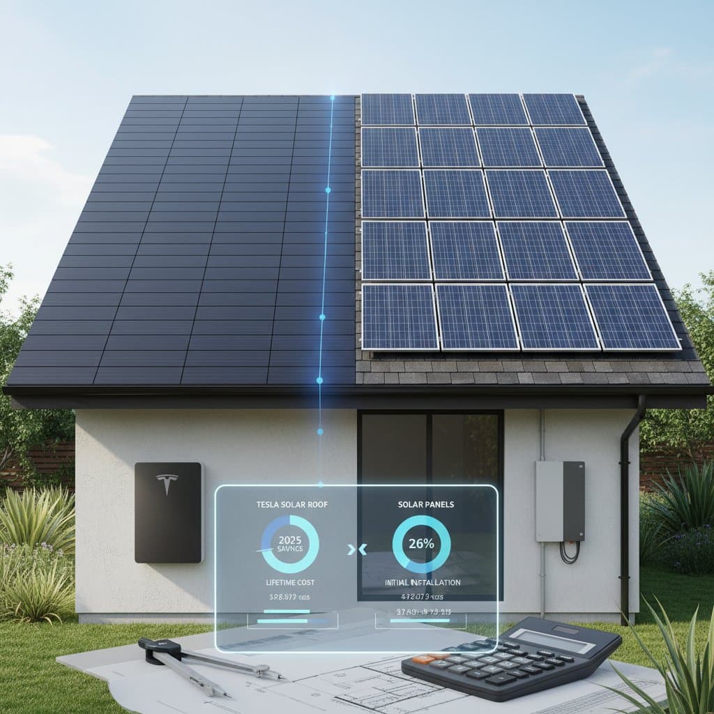 Image for Tesla Solar Roof vs Panels: 2025 Cost Breakdown