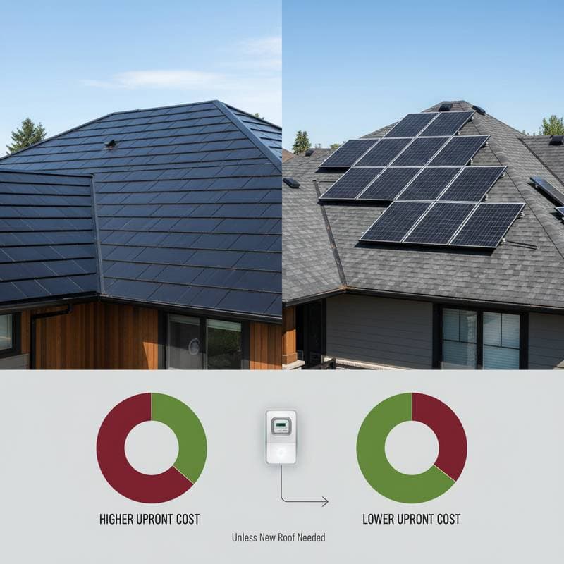 Image for Tesla Solar Roof Costs Double Panels Unless You Need New Roofing