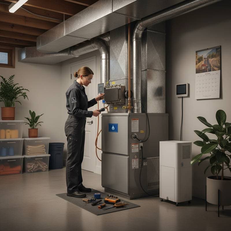 Featured image for Fall Furnace Tune-Ups Cost $80-200 and Prevent Winter Breakdowns