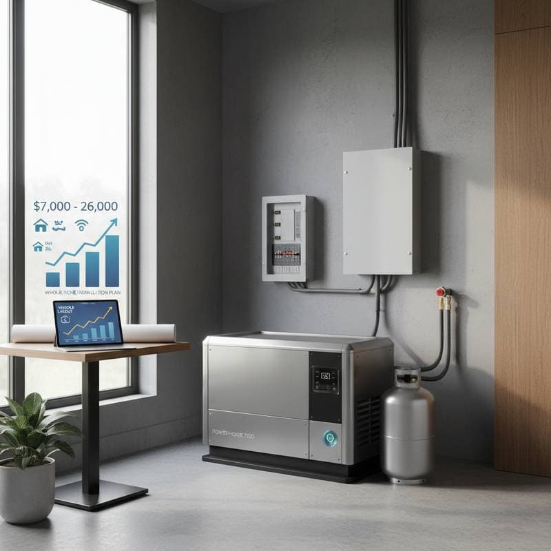 Image for What Drives Whole Home Generator Costs in 2025