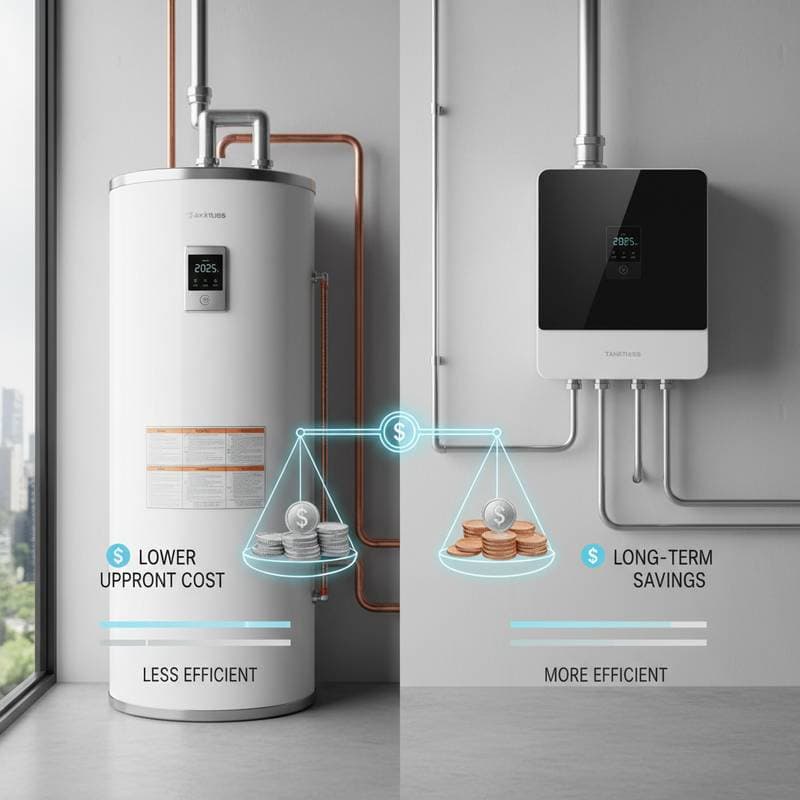 Image for Tank vs Tankless: Which Saves More in 2025?