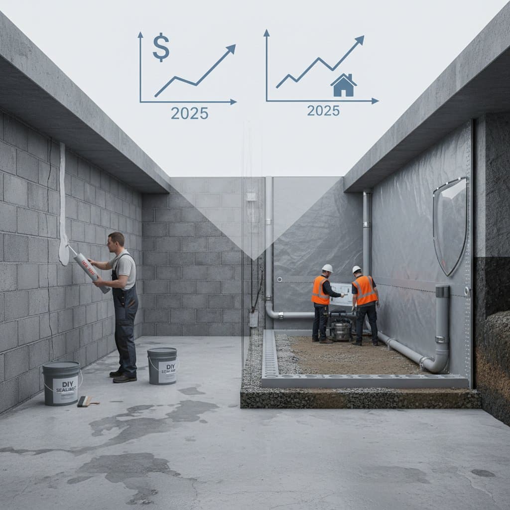 Image for Basement Waterproofing Costs: What to Expect in 2025