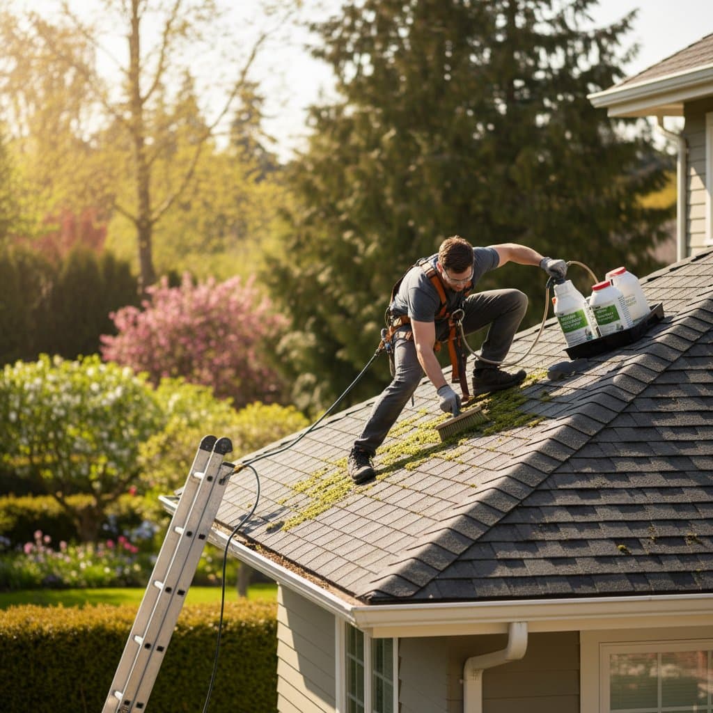 Featured image for Spring Moss Prevention Saves Your Roof From Costly Damage