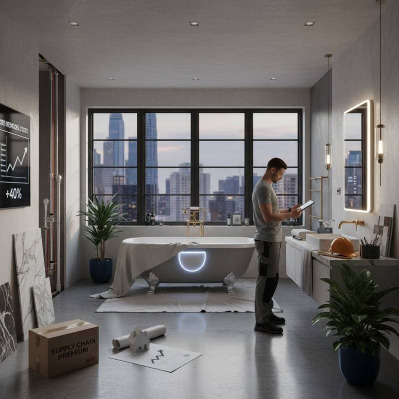 Image for Why 2025 Bathroom Remodels Cost 40% More Now