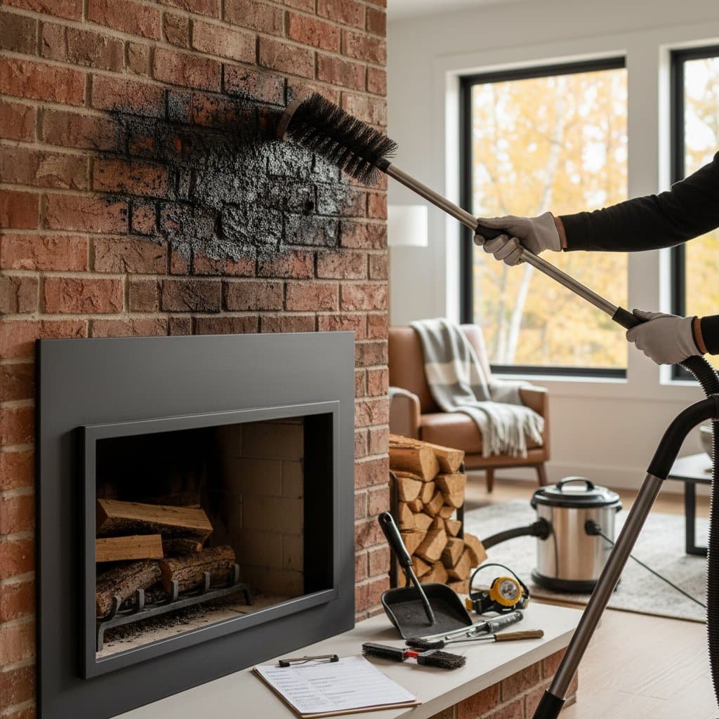 Image for Creosote Buildup: The Hidden Fire Risk in Your Chimney