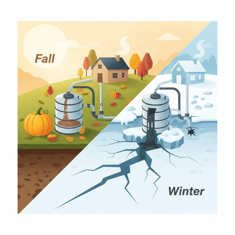 Image for Fall Septic Pumping Prevents Winter Backups and Cracks