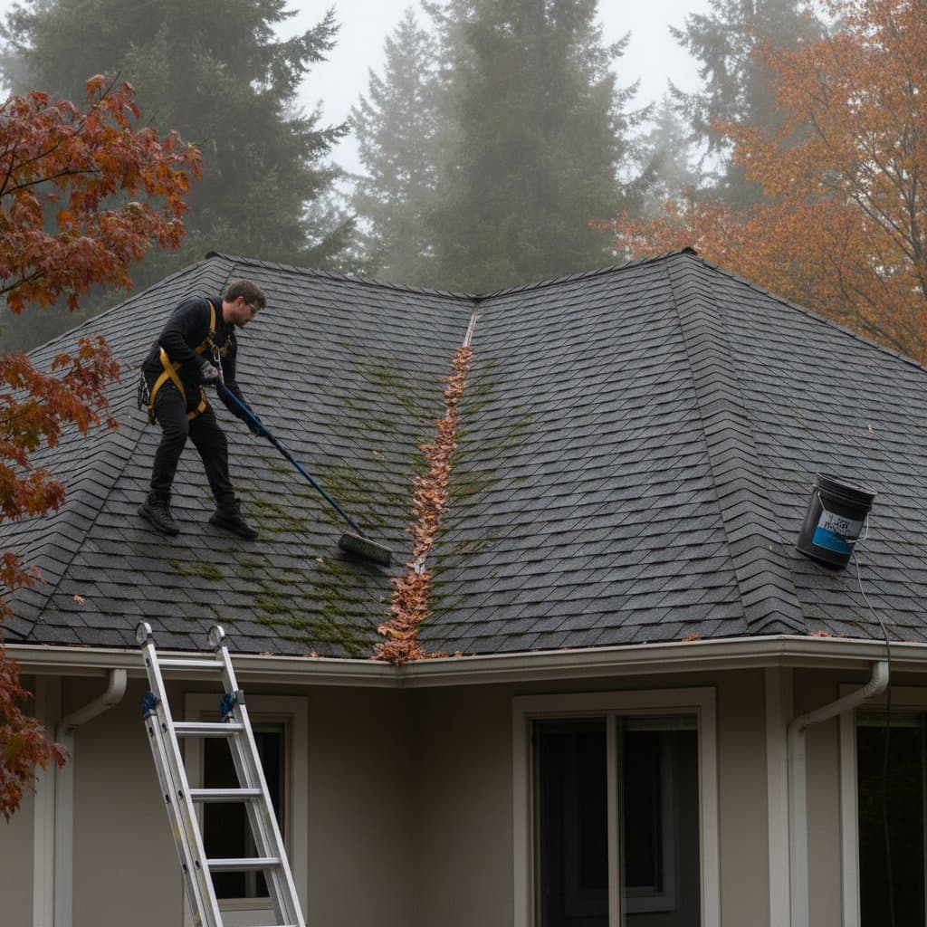 Image for Fall Roof Moss: When DIY Costs More Than Pros