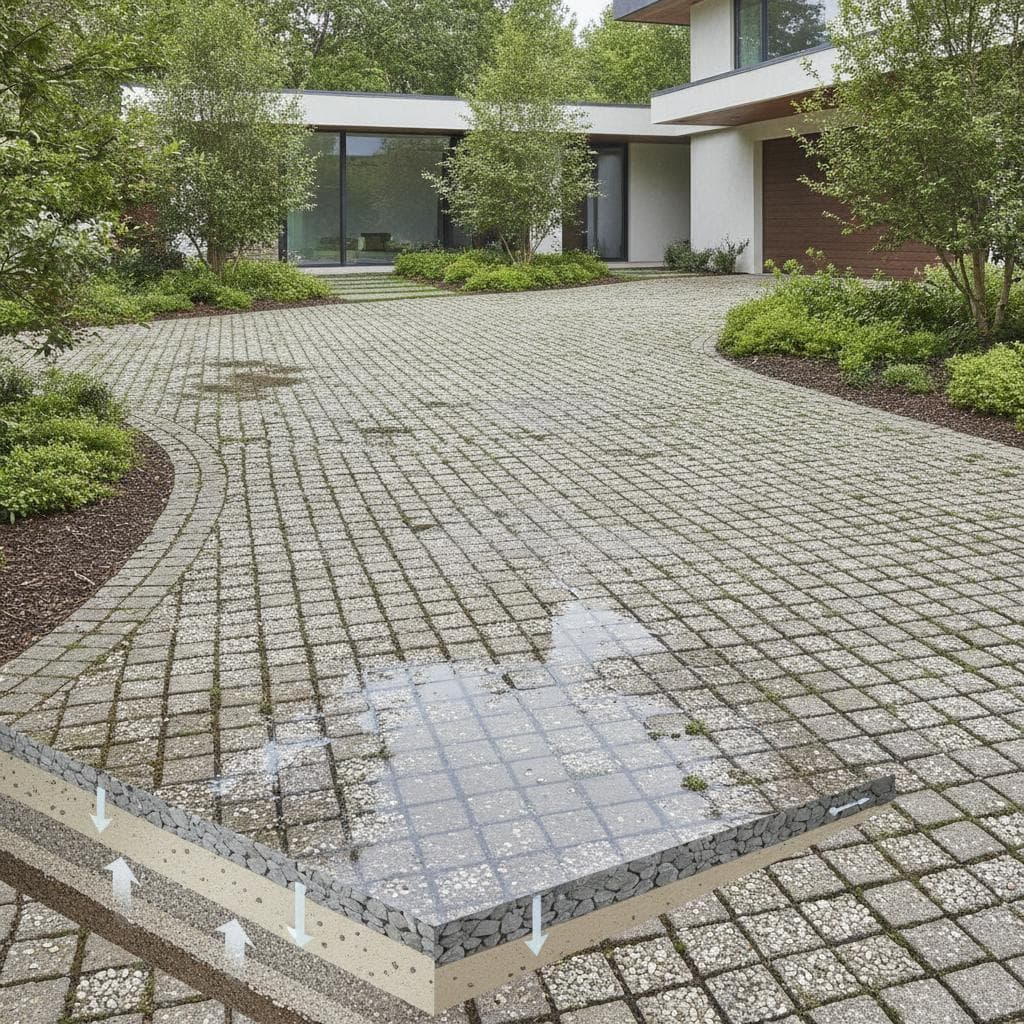 Featured image for Permeable Paving Cuts Runoff While Filtering Pollutants